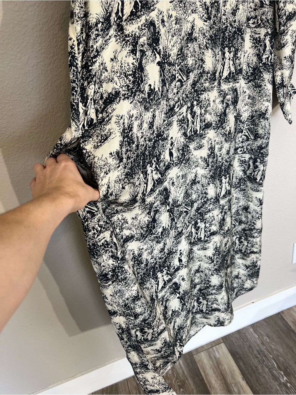 NWT J. Crew Bungalow long sleeve belted maxi dress toile drapey viscose twill L - Picture 10 of 15